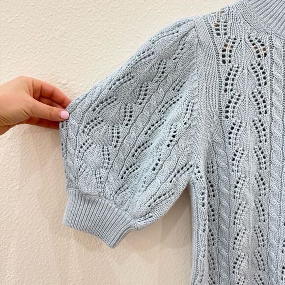 Alice + Olivia Light Blue Turtleneck Sweater - Picture 3 of 9